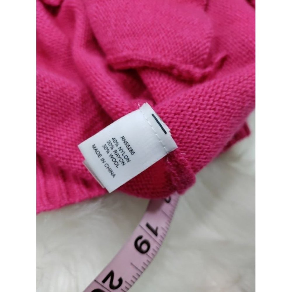 Express Design Studio Long Sleeve Ribbed Knit Mini Dress Hot Pink Women's M / S - Picture 13 of 14